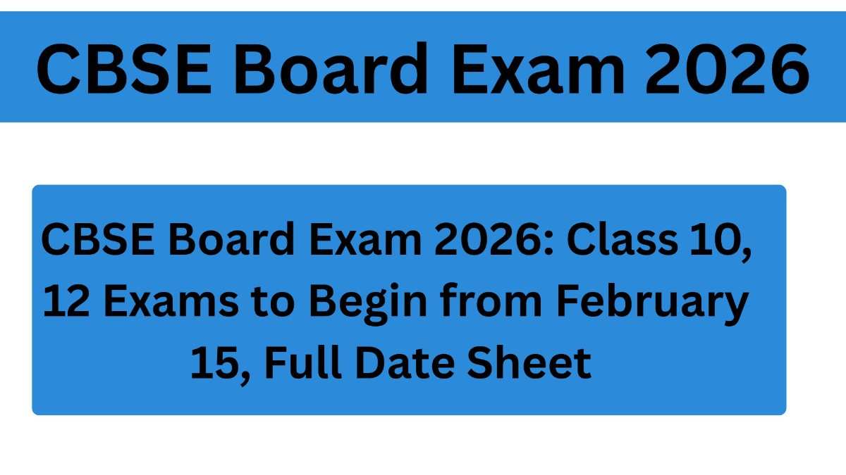 CBSE Board Exam 2026