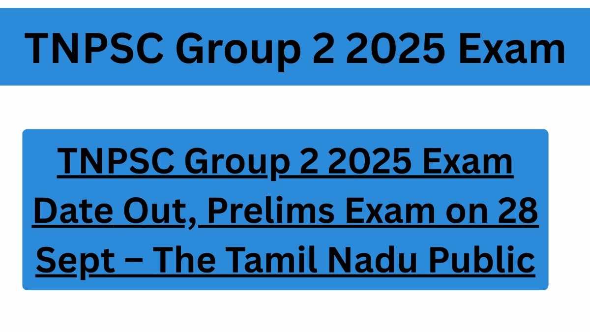 TNPSC Group 2 2025 Exam