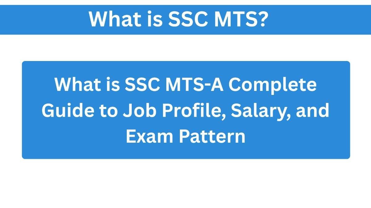 What is SSC MTS 