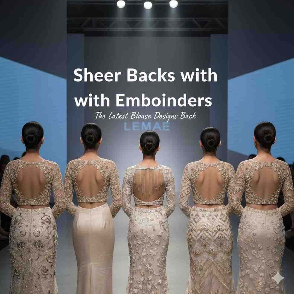 Sheer Backs with Embroidery